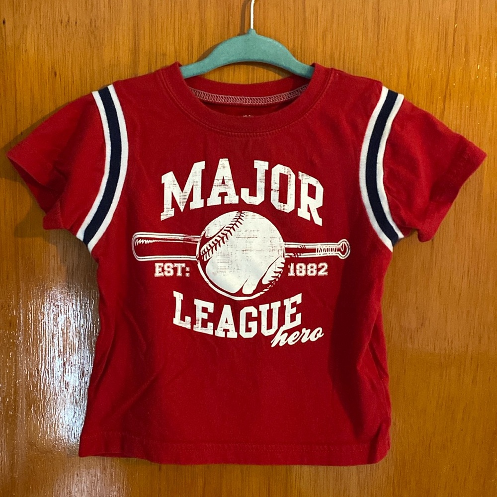 Carter's Major League Hero - Baseball -  Short Sleeve Shirt - Size: 12M